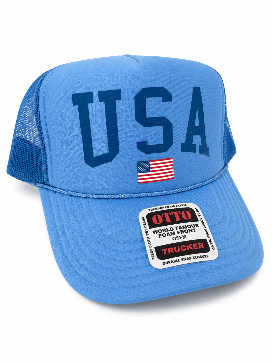 USA flag trucker