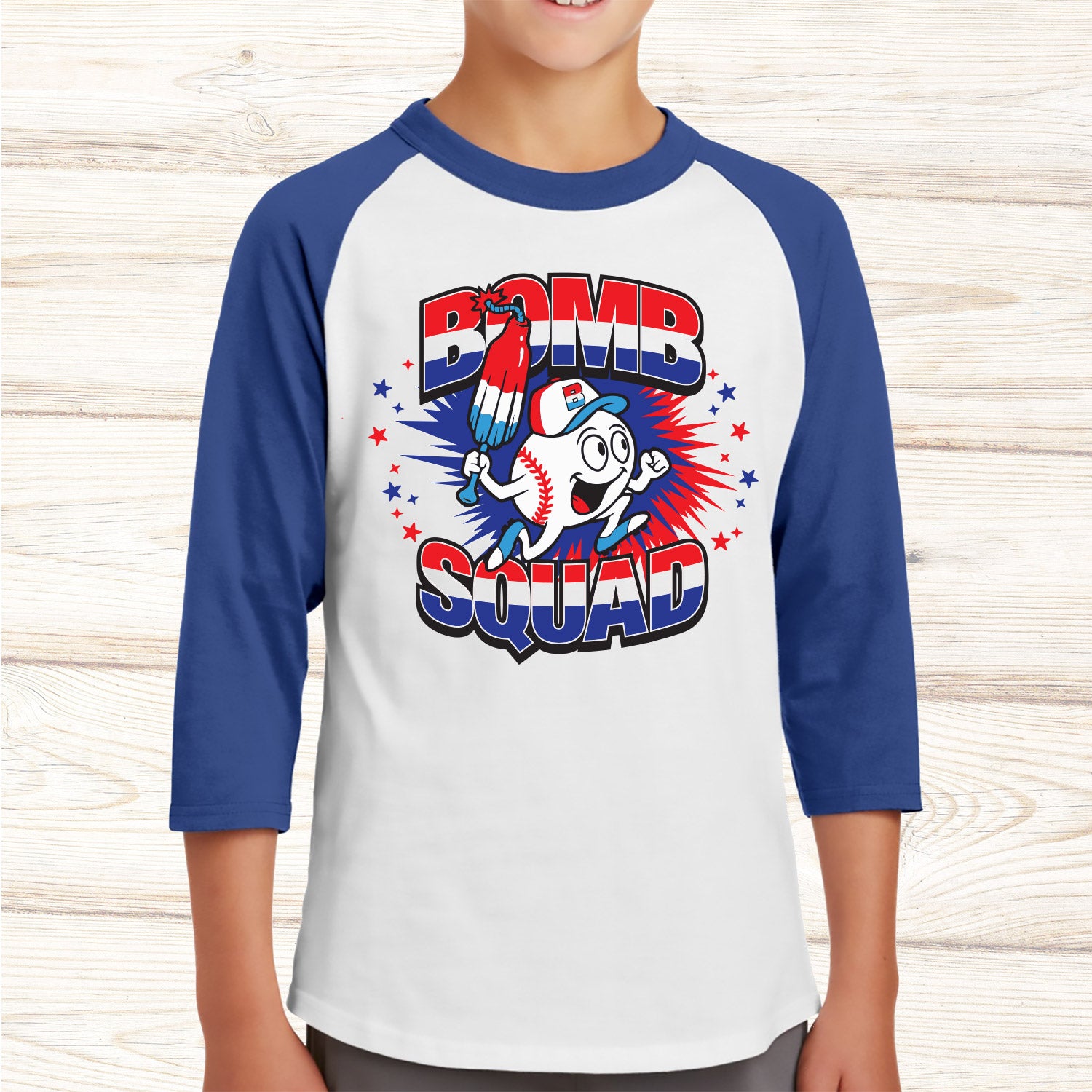 Bomb Squad 3/4 Sleeve Baseball Tees