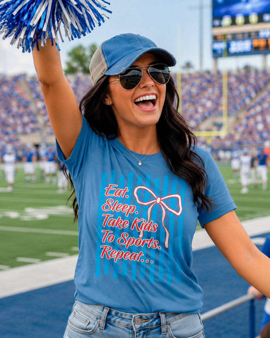 Eat. Sleep. Take Kids to Sports Tee