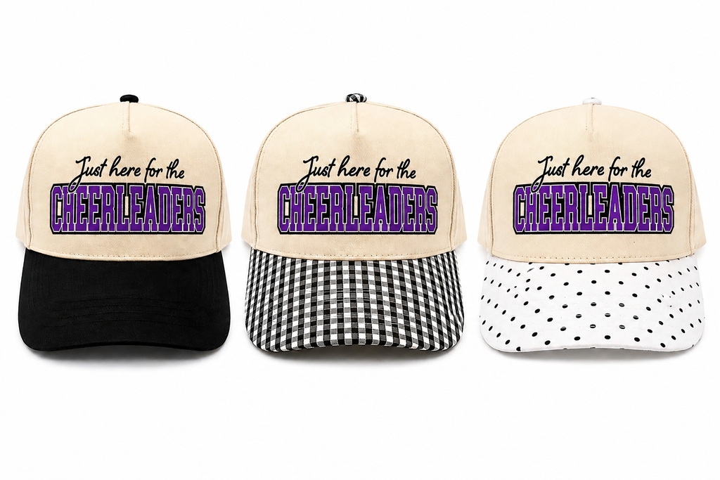 Just here for the cheerleaders hat