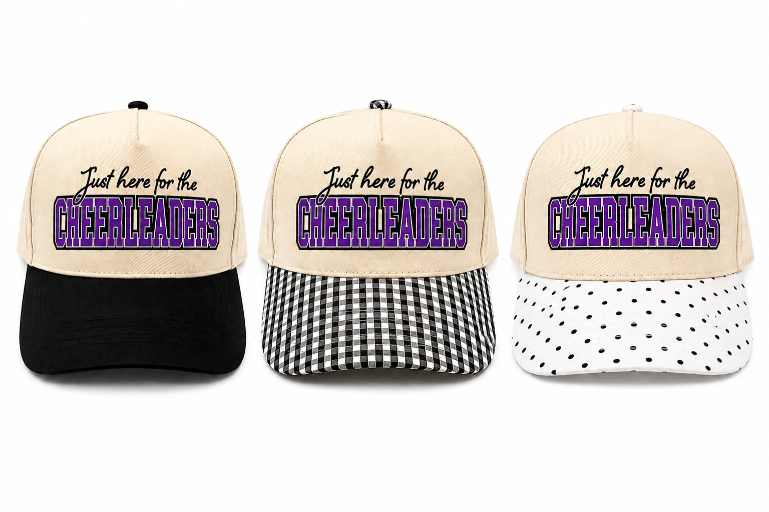 Just here for the cheerleaders hat