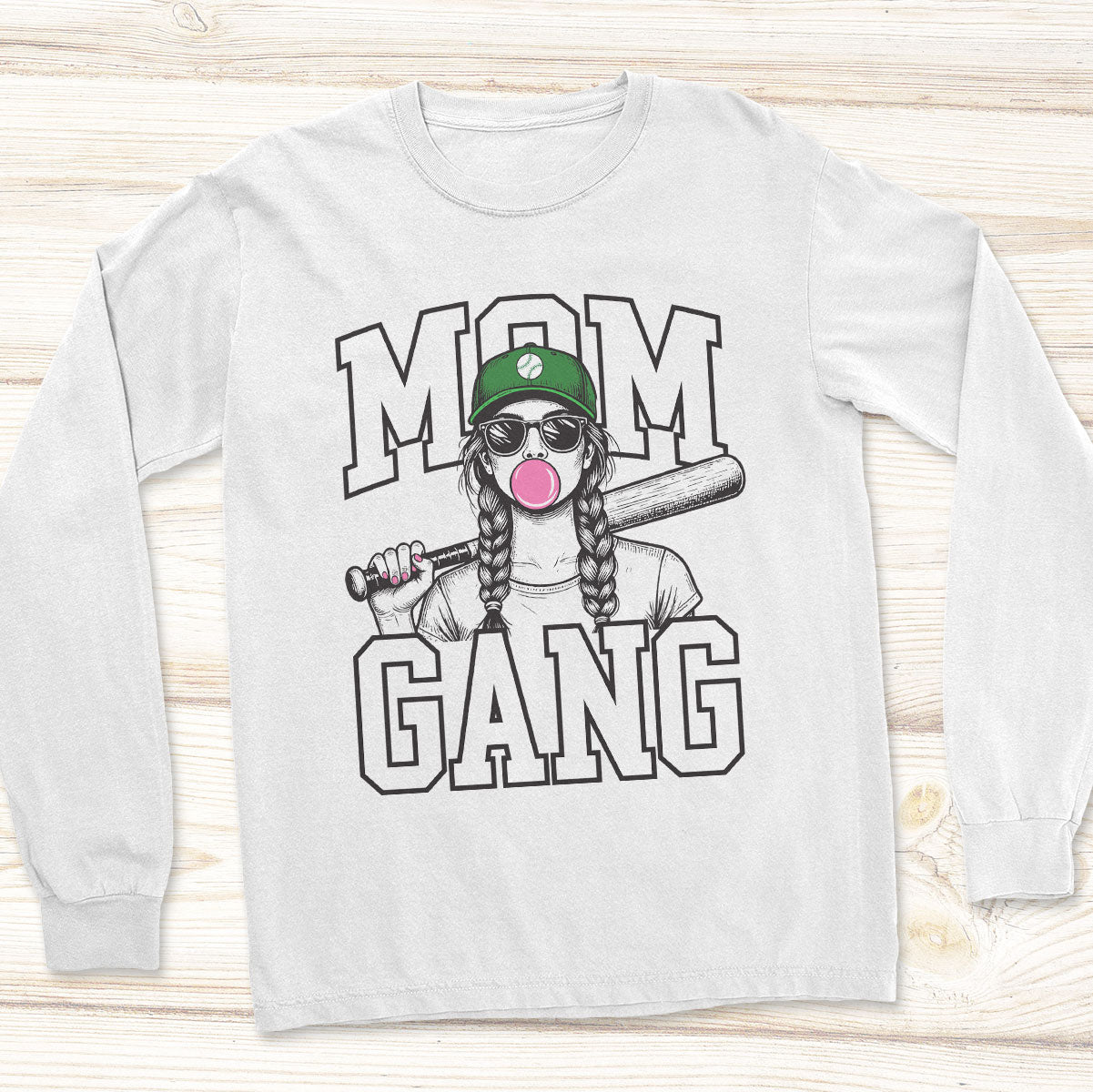 Mom Gang Baseball Tee