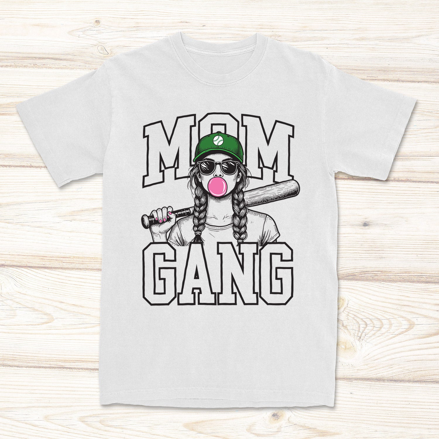 Mom Gang Baseball Tee