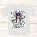 Mom Gang Baseball Tee with Purple