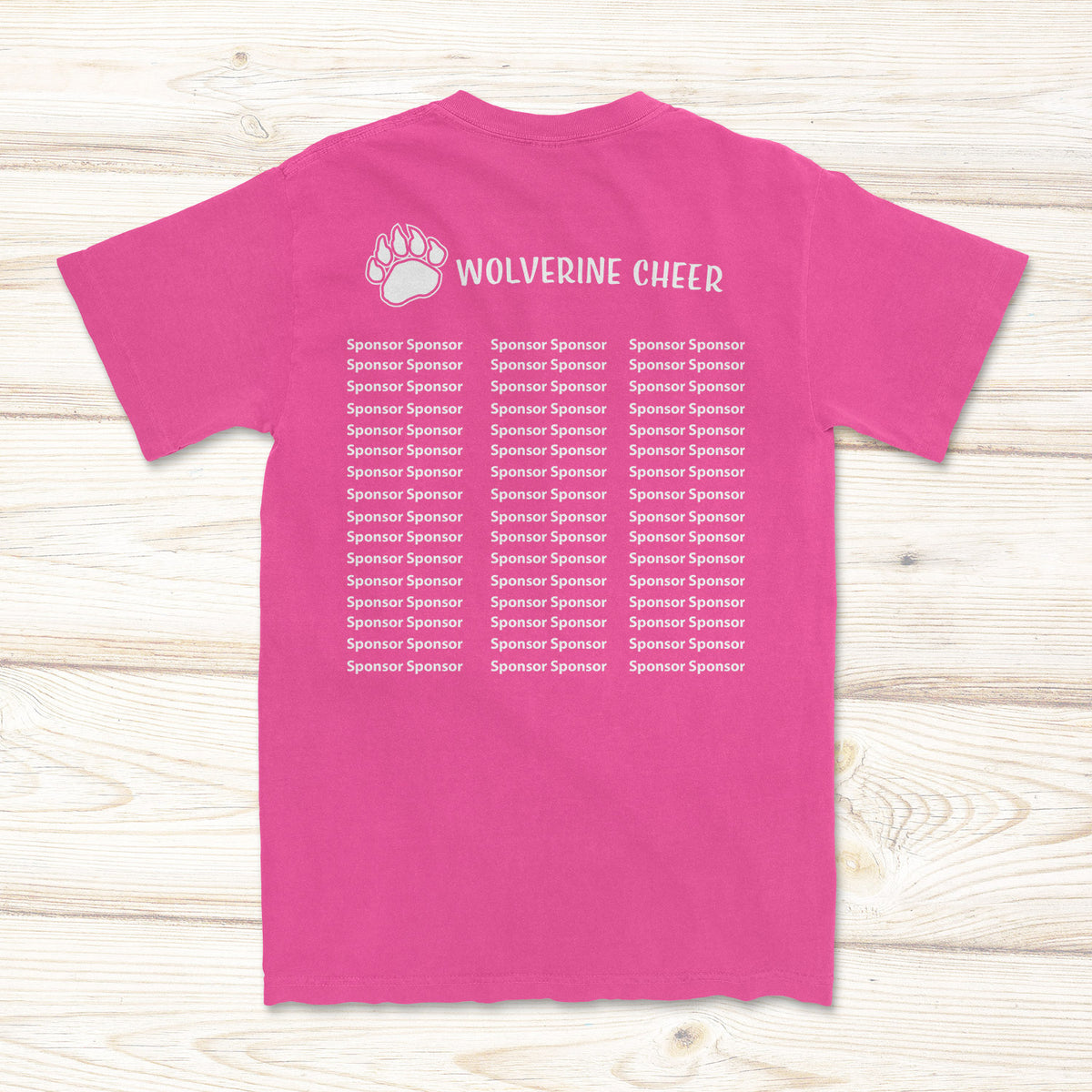 Wolverine Cheer Pink Out Tee