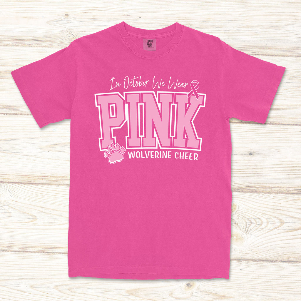 Wolverine Cheer Pink Out Tee