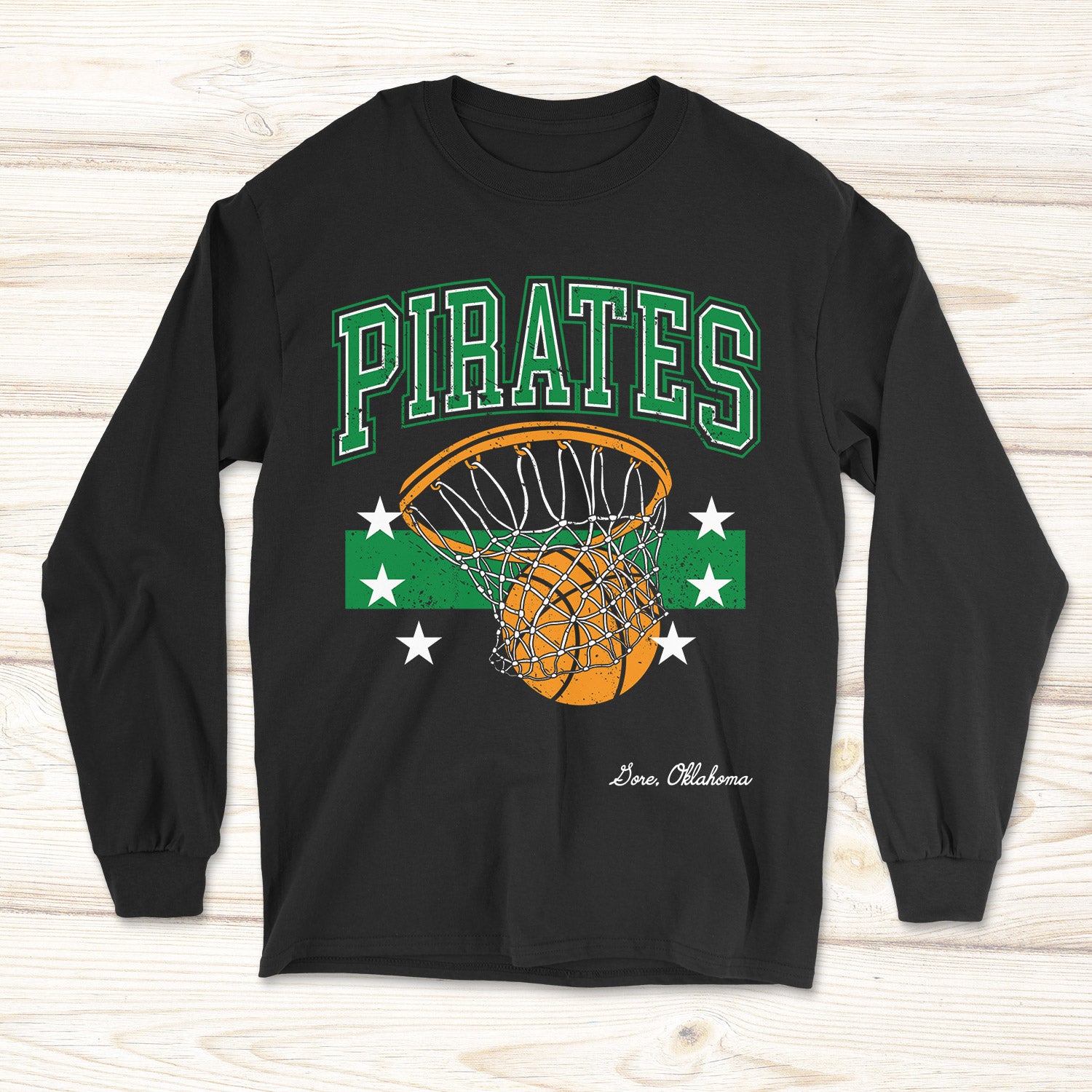 Pirate Black Basketball Tees