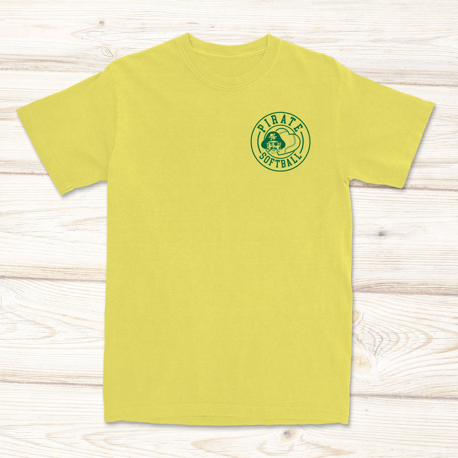 Play Like a Girl Pirate Softball Tee