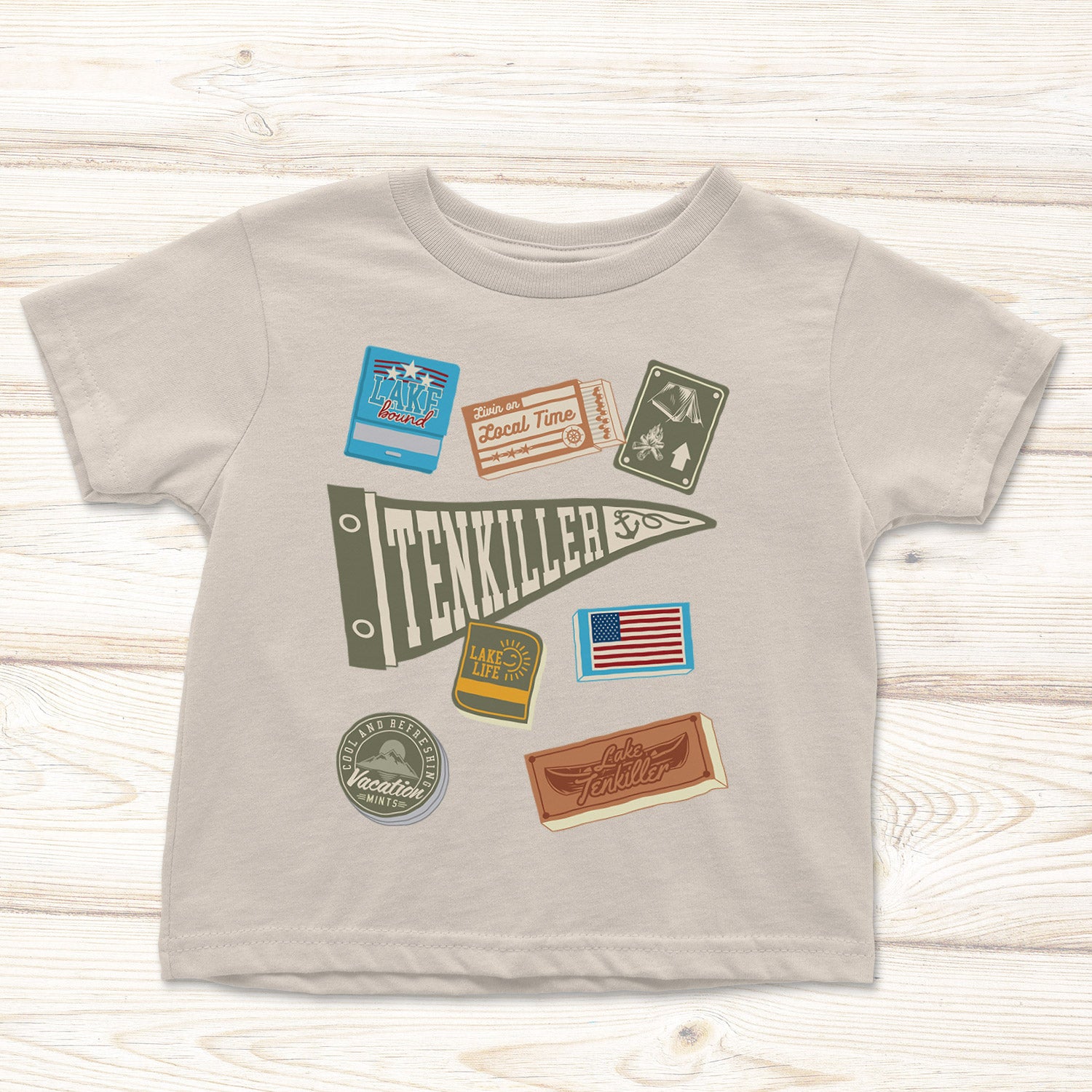 Lake Tenkiller pennant tee