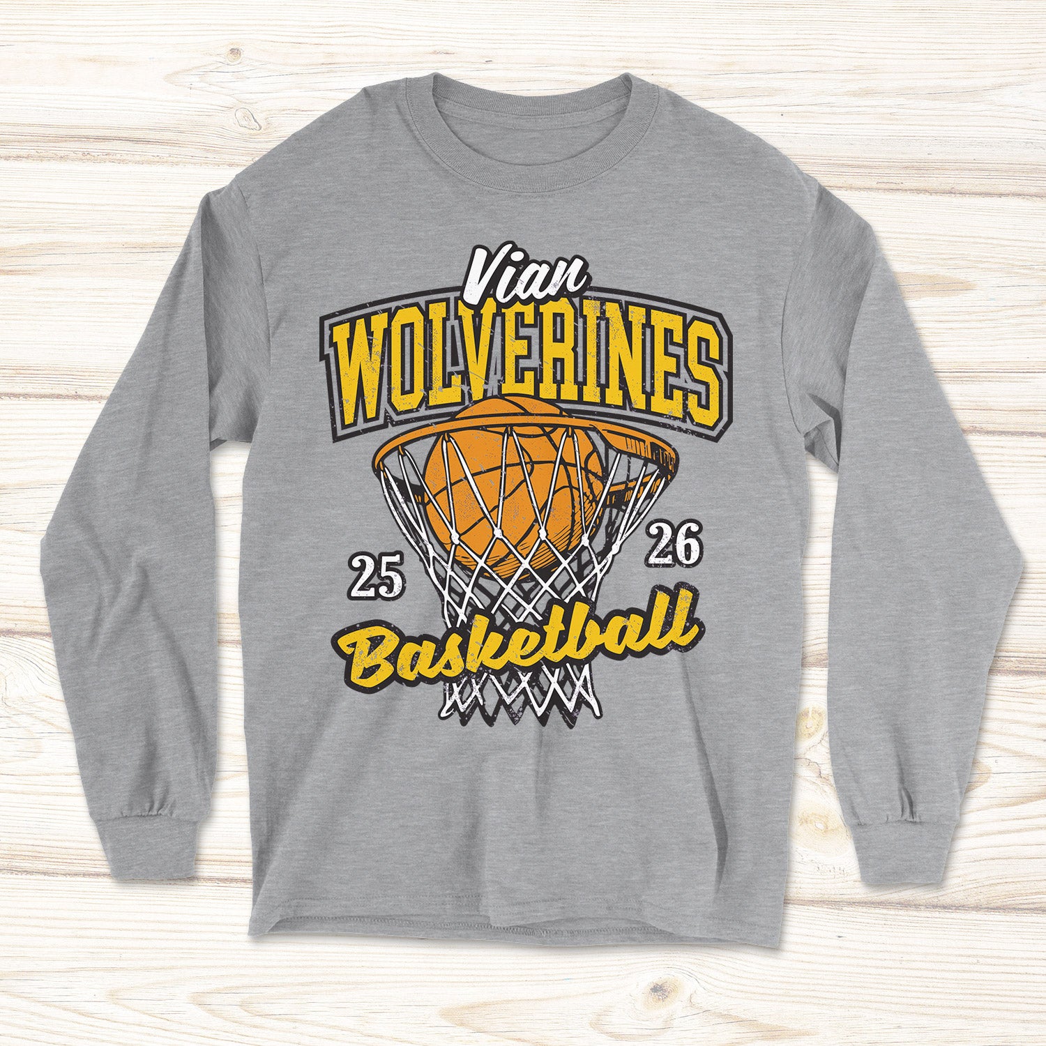 Vian Wolverine Basketball Tees