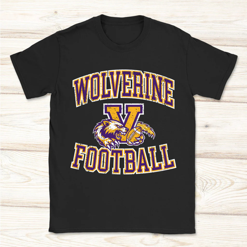 Vian Wolverine Football Tee